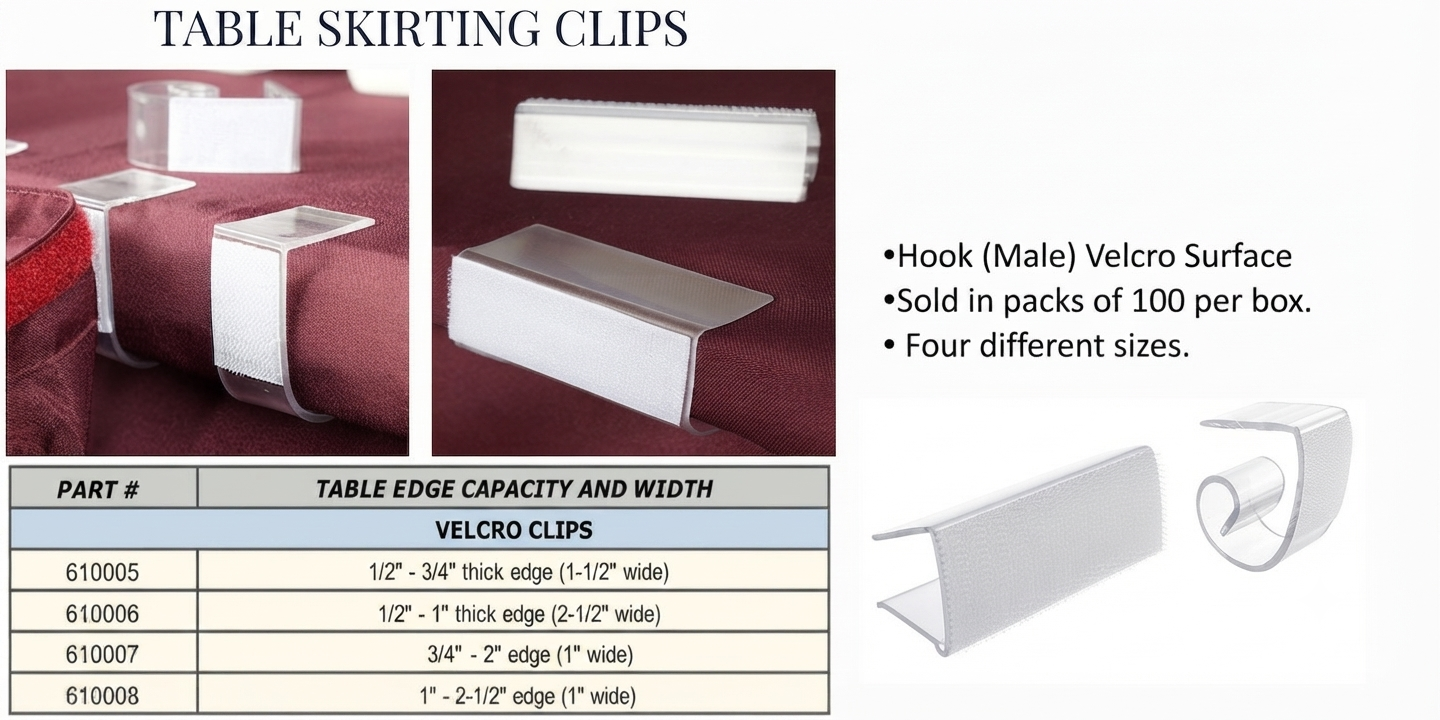 Table Skirt Clips